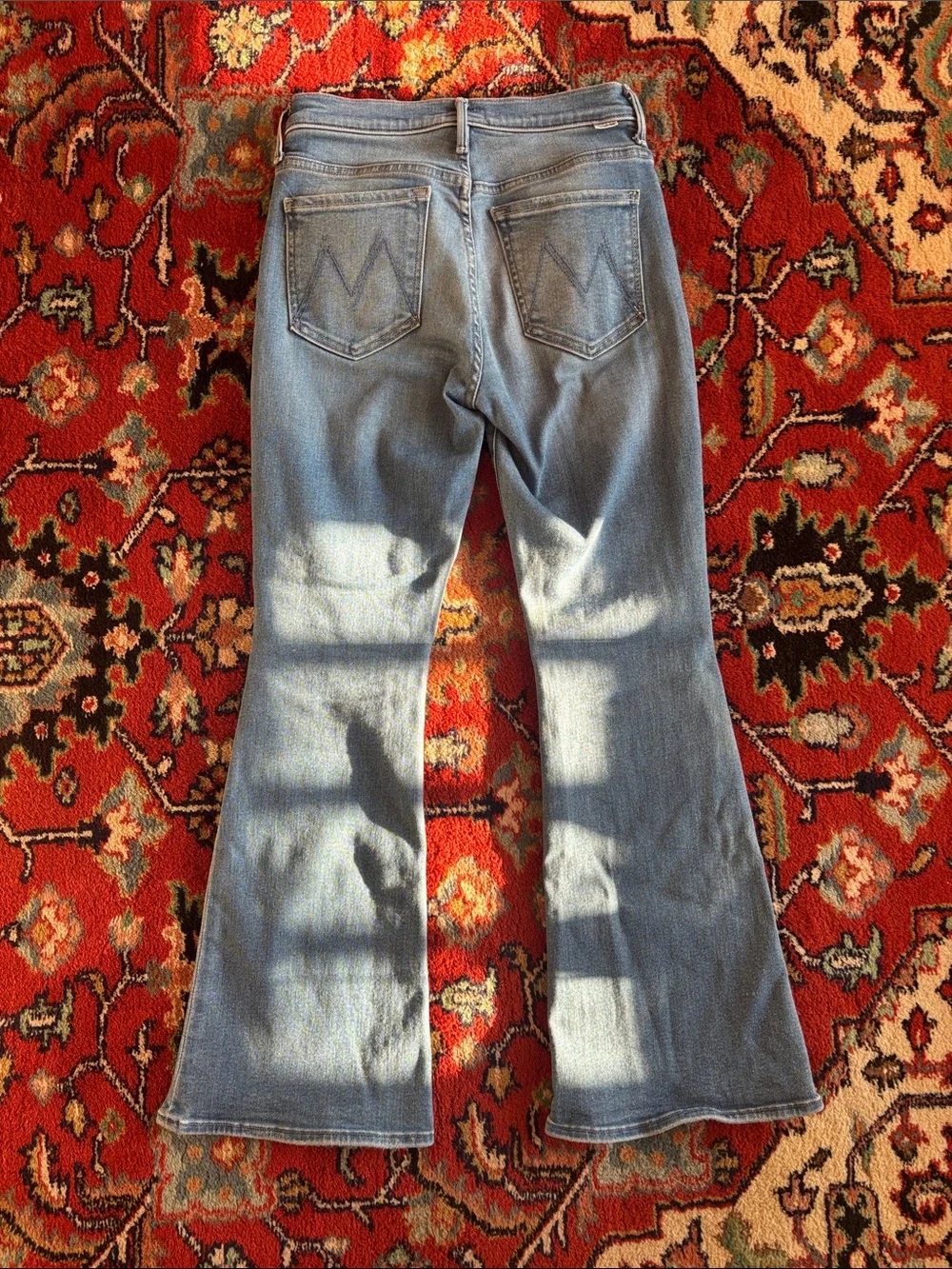 MOTHER Petite Lil Mother Lil Weekender High Rise Flare Jeans